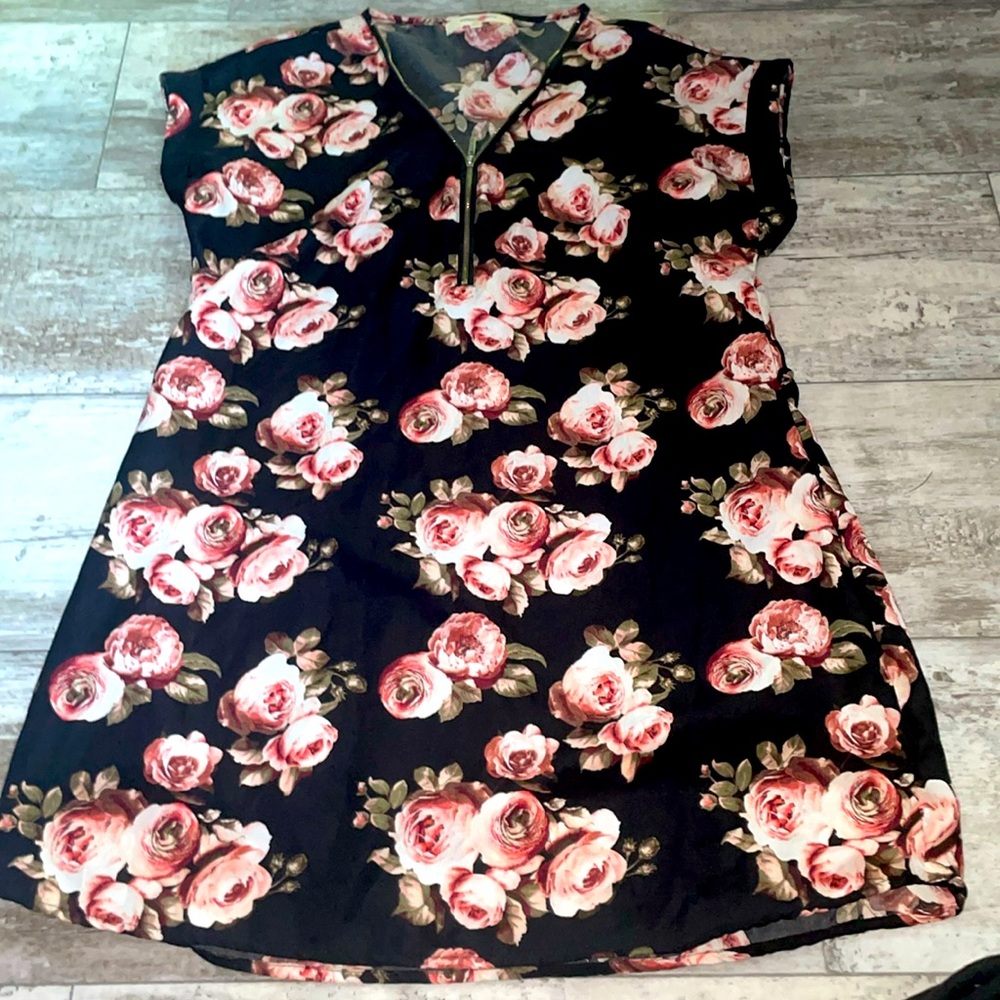 Short flowing flower dress!